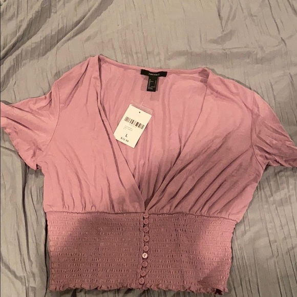 Forever 21 Tops - Purple Forever 21 V-neck tube top